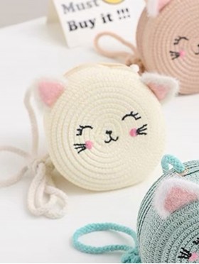 Crochet Mini Bag W/ Cat Ears